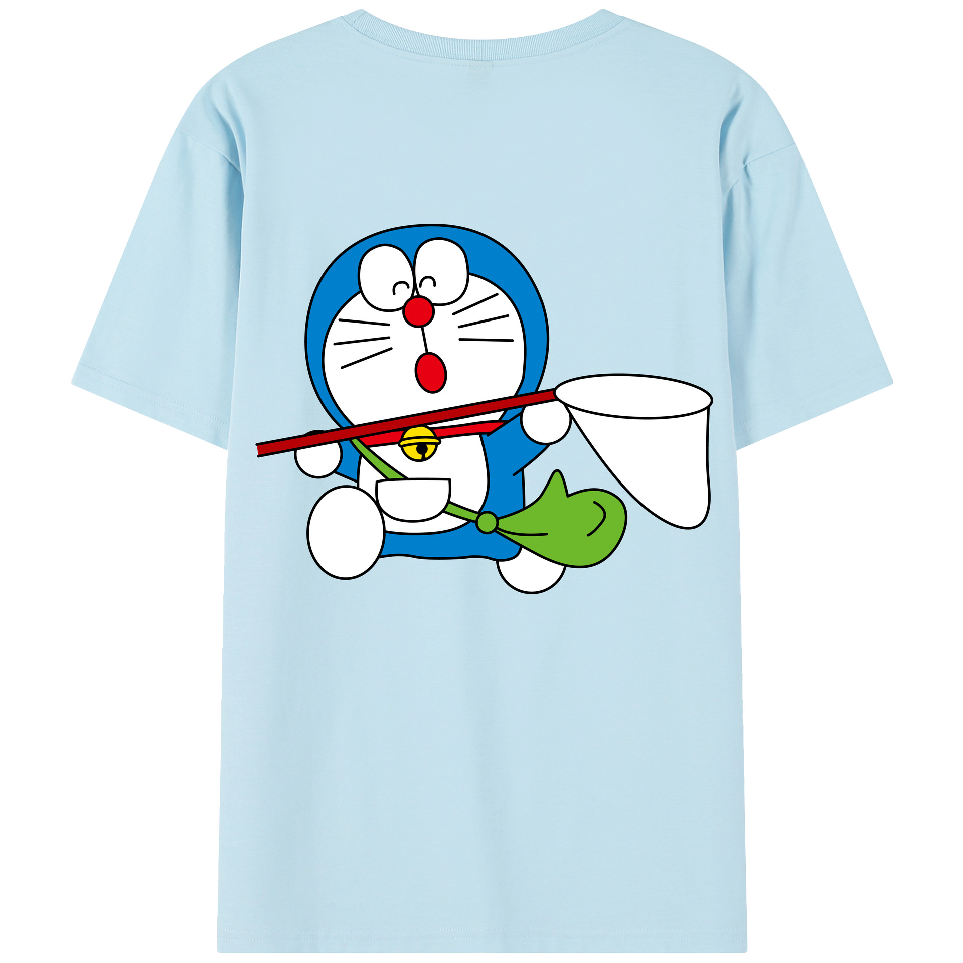 （画像用） ドラえもん Doraemon 綿100％半袖Tシャツ（背面プリント）